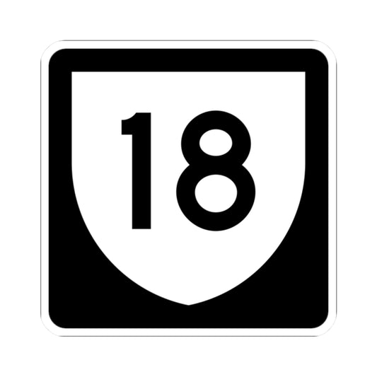PR urban primary 18 (Puerto Rico) (Road Sign) STICKER Vinyl Kiss-Cut Decal