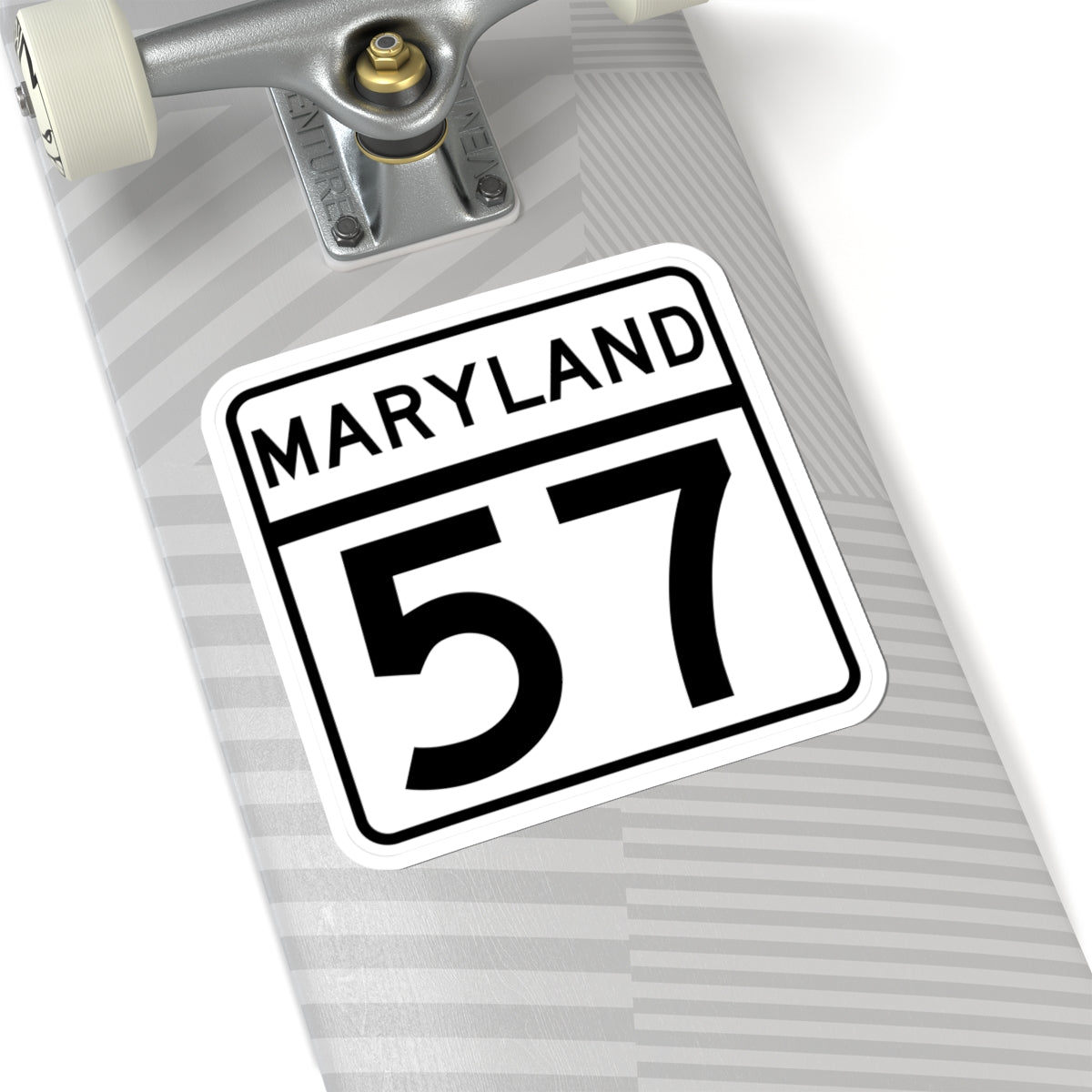 MD Route 57 (Maryland) (Road Sign) STICKER Vinyl Kiss-Cut Decal