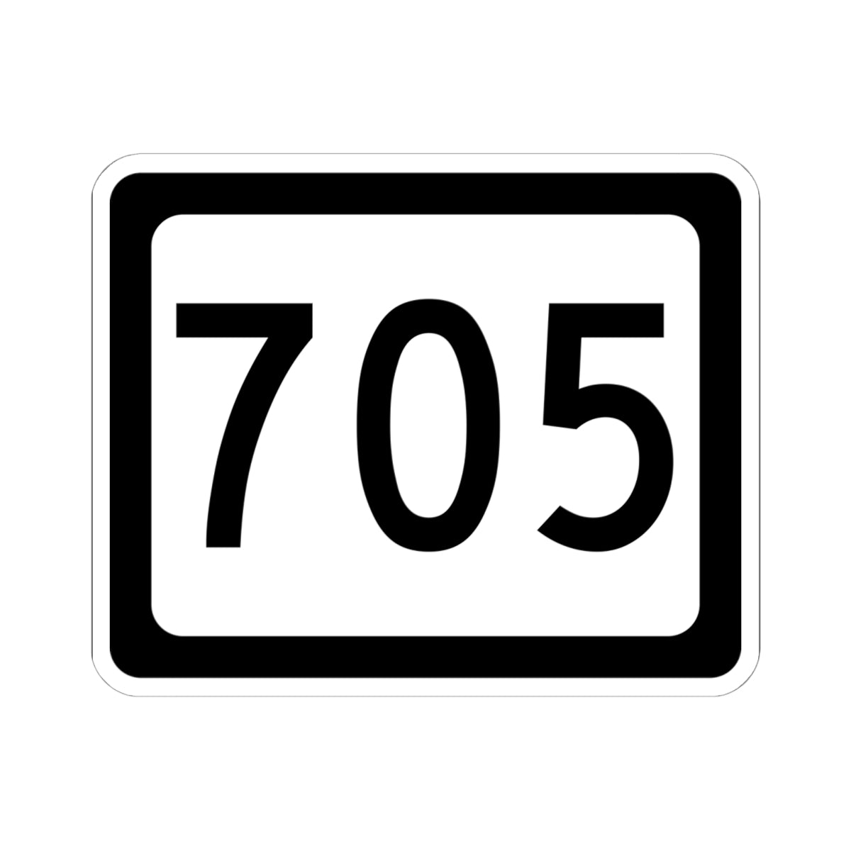WV-705 (Virginia) (Road Sign) STICKER Vinyl Kiss-Cut Decal