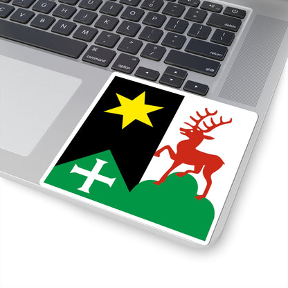 CHE Oberegg Flag (Switzerland) STICKER Vinyl Kiss-Cut Decal
