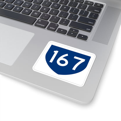 PR primary 167 (Puerto Rico) (Road Sign) STICKER Vinyl Kiss-Cut Decal
