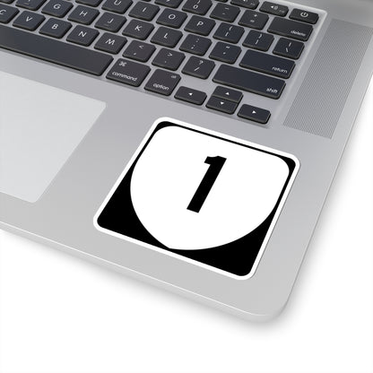 Virginia 1 (Virginia) (Road Sign) STICKER Vinyl Kiss-Cut Decal