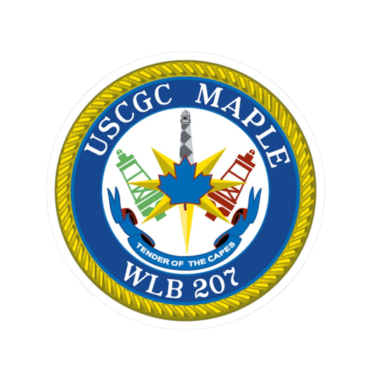 USCGC Maple WLB 207 (U.S. Coast Guard) STICKER Vinyl Kiss-Cut Decal