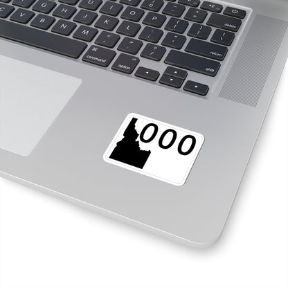 Idaho 000 template (Idaho) (Road Sign) STICKER Vinyl Kiss-Cut Decal
