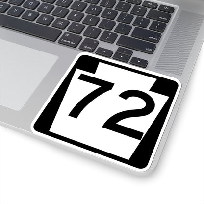 PA-72 (Pennsylvania) (Road Sign) STICKER Vinyl Kiss-Cut Decal