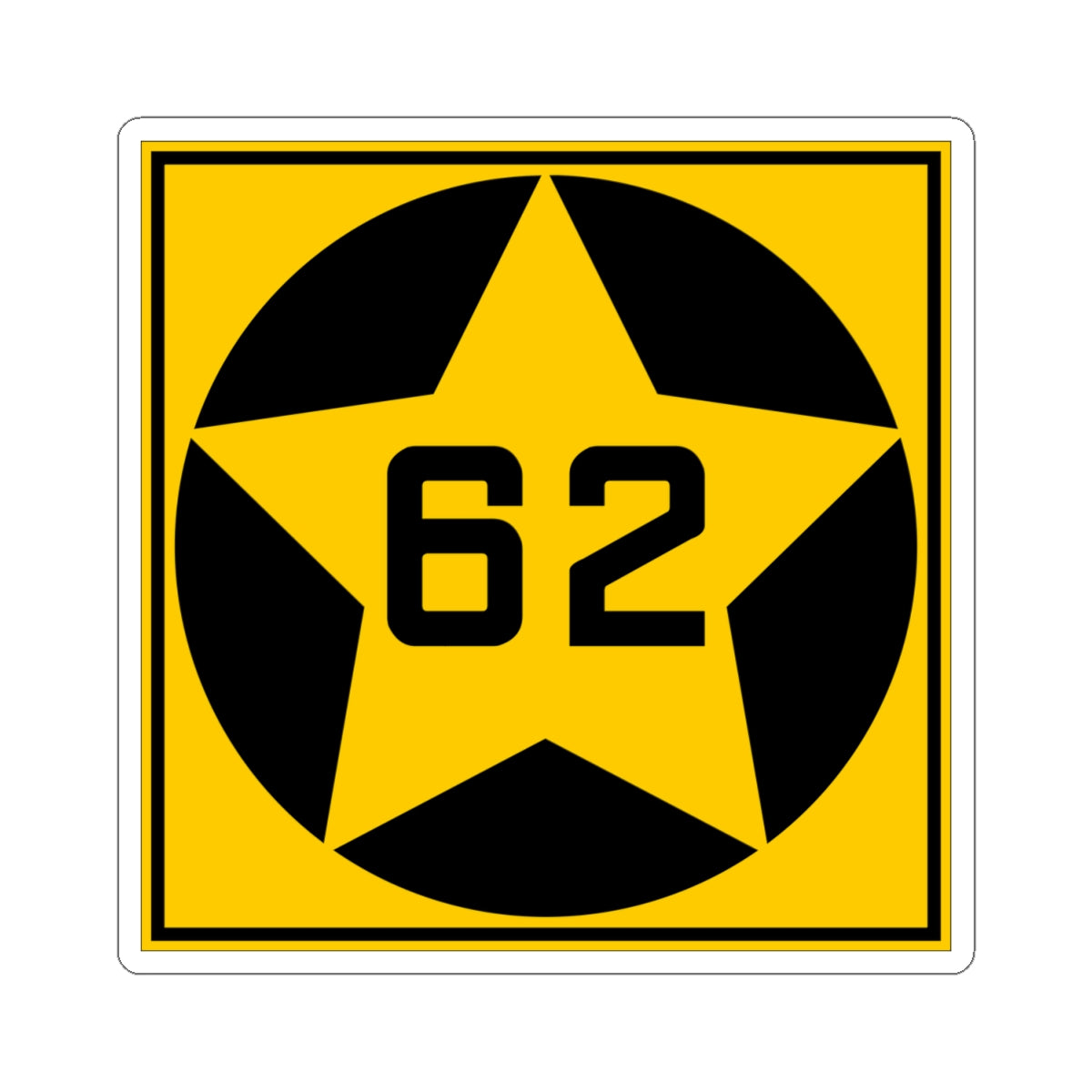 MN-62 1920 (Minnesota) (Road Sign) STICKER Vinyl Kiss-Cut Decal