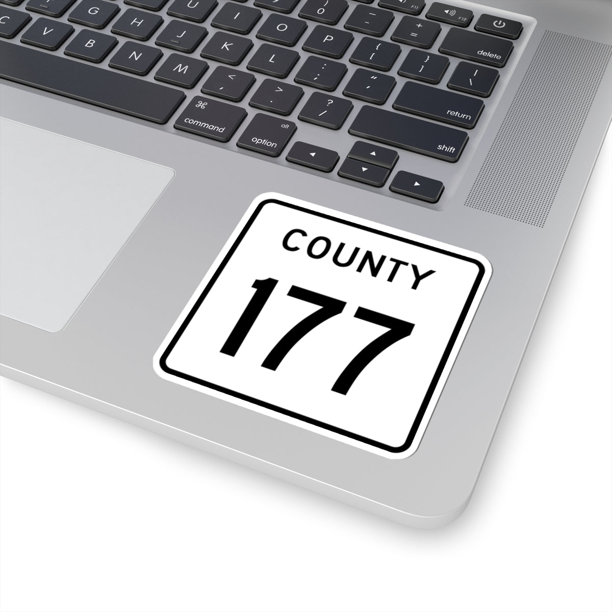County 177 square (Minnesota) (Road Sign) STICKER Vinyl Kiss-Cut Decal