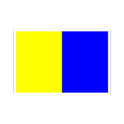 Flag of Montlucon (France) STICKER Vinyl Kiss-Cut Decal
