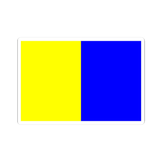 Flag of Montlucon (France) STICKER Vinyl Kiss-Cut Decal