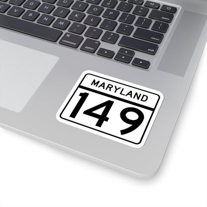 MD Route 149 (Maryland) (Road Sign) STICKER Vinyl Kiss-Cut Decal