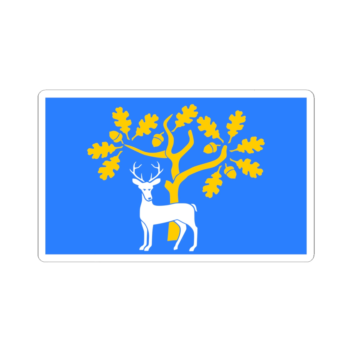 Berkshire flag ABC proposal (England) STICKER Vinyl Kiss-Cut Decal