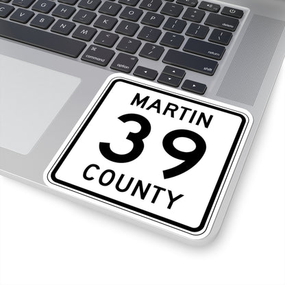 Martin County Route 39 MN (Minnesota) (Road Sign) STICKER Vinyl Kiss-Cut Decal