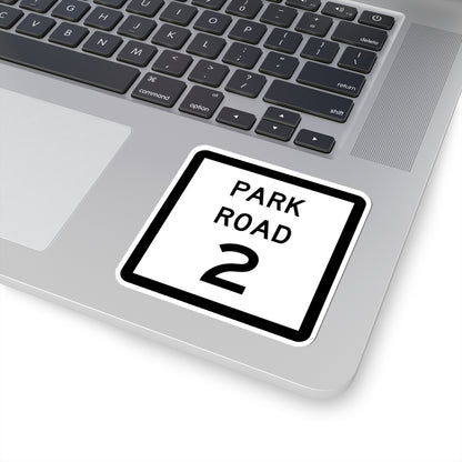 Texas Park Road 2 (Texas) (Road Sign) STICKER Vinyl Kiss-Cut Decal
