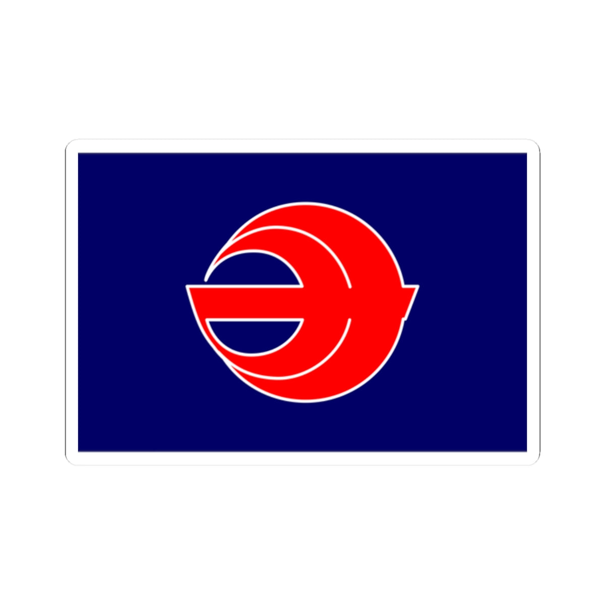 Flag of Minamimaki Nagano (Japan) STICKER Vinyl Kiss-Cut Decal