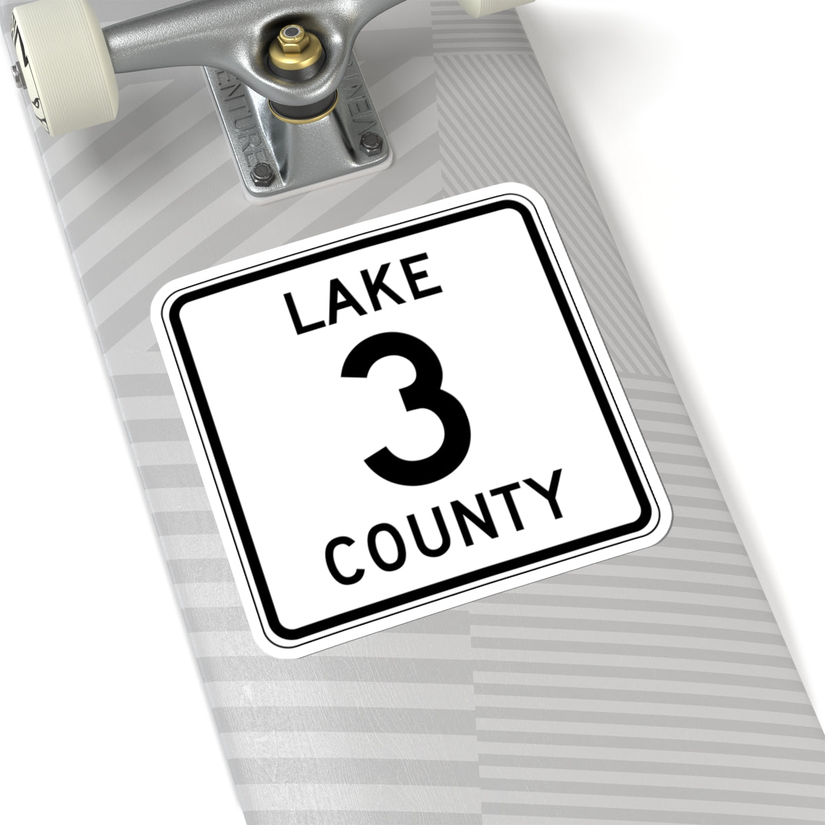 Lake County Route 3 MN (Minnesota) (Road Sign) STICKER Vinyl Kiss-Cut Decal