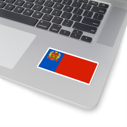 Flag of Kemerovo oblast 2002 (Russia) STICKER Vinyl Kiss-Cut Decal