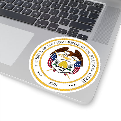 Seal of the Governor of Utah - STICKER Vinyl Kiss-Cut Decal