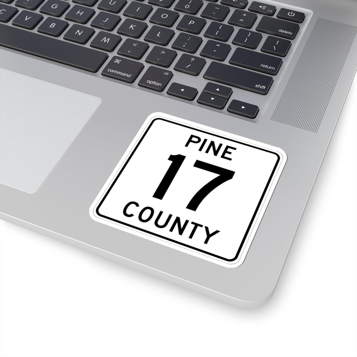Pine County Route 17 MN (Minnesota) (Road Sign) STICKER Vinyl Kiss-Cut Decal