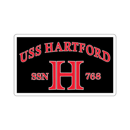 USS Hartford SSN 768 Flag (U.S. Navy) STICKER Vinyl Kiss-Cut Decal