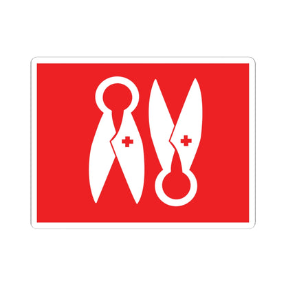 Flag of Boras (Sweden) STICKER Vinyl Kiss-Cut Decal