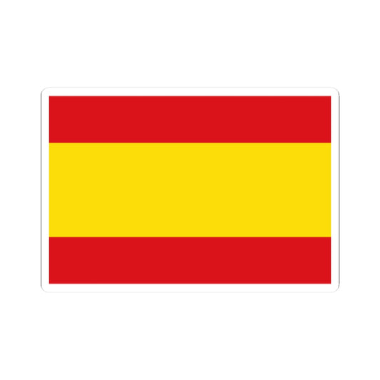 Flag of Spain Civil alternate colours (Spain) STICKER Vinyl Kiss-Cut Decal