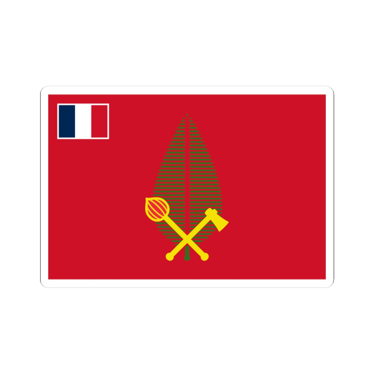 Flag of Alo (France) STICKER Vinyl Kiss-Cut Decal