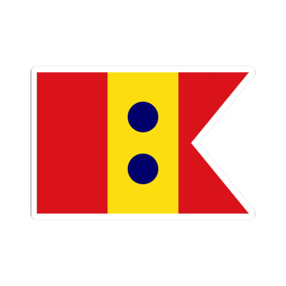 Flag of Division General Spain 1923-1931 1938-1977 (Spain) STICKER Vinyl Kiss-Cut Decal