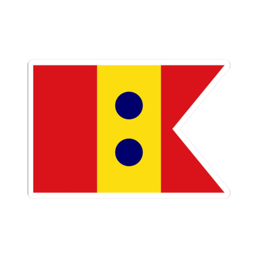 Flag of Division General Spain 1923-1931 1938-1977 (Spain) STICKER Vinyl Kiss-Cut Decal