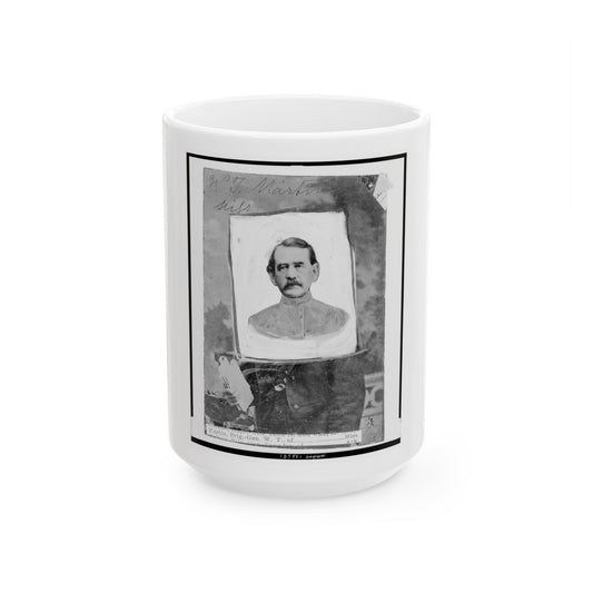 William T. Martin, Of Miss., Brigadier General, C.S.A., Head-And-Shoulders Portrait, Facing Front (U.S. Civil War) White Coffee Mug