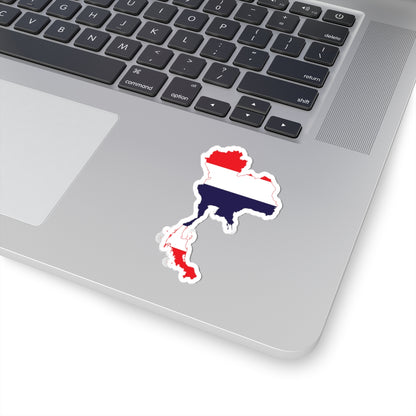 Flag-map of Thailand all (Thailand) STICKER Vinyl Kiss-Cut Decal