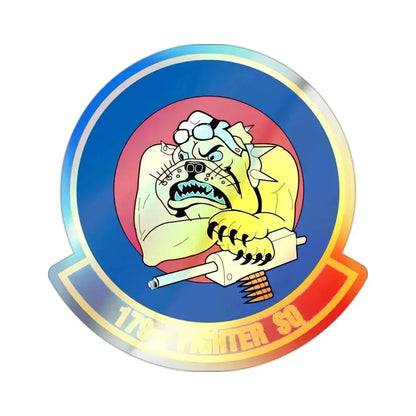 179th Fighter Squadron (U.S. Air Force) Holographic STICKER Die-Cut Vinyl Decal 2 Inch Holographic - The Sticker Space