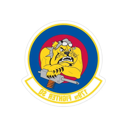 179th Fighter Squadron (U.S. Air Force) REVERSE PRINT Transparent Die-Cut STICKER 3 Inch Die-Cut Transparent - The Sticker Space