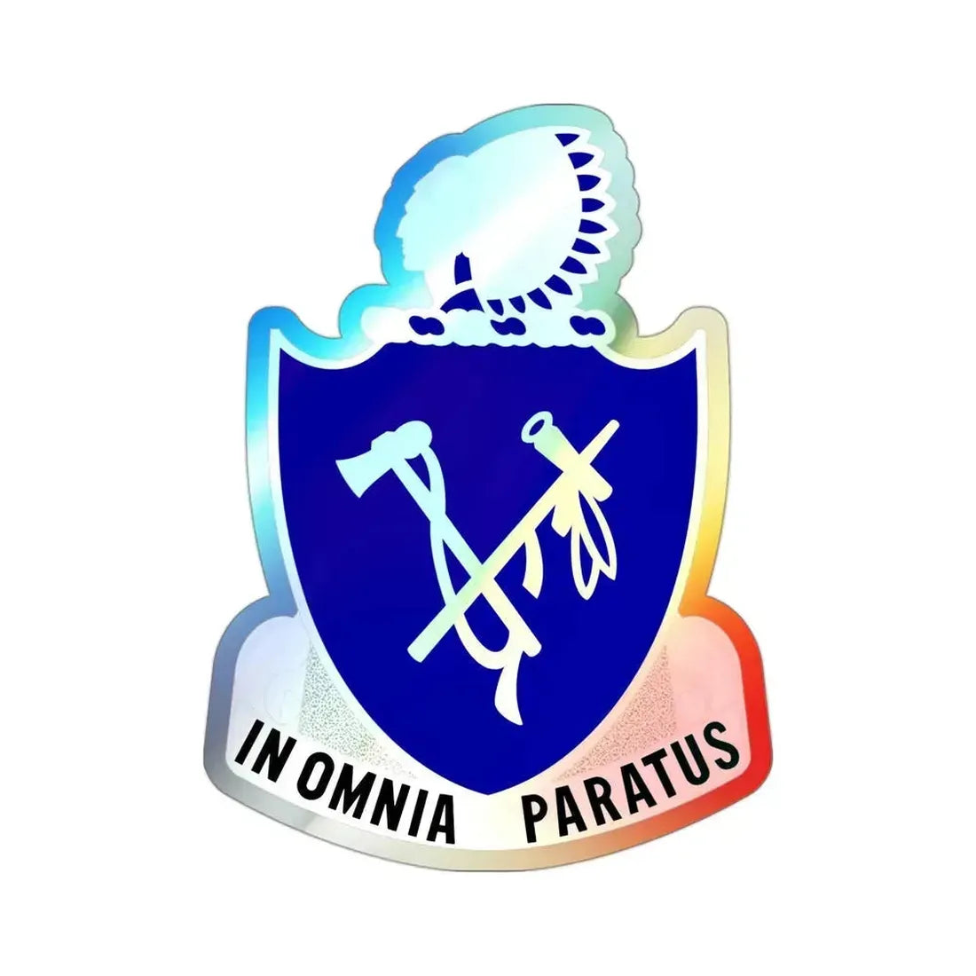 179th Infantry Regiment (U.S. Army) Holographic STICKER Die-Cut Vinyl Decal 3 Inch Holographic - The Sticker Space