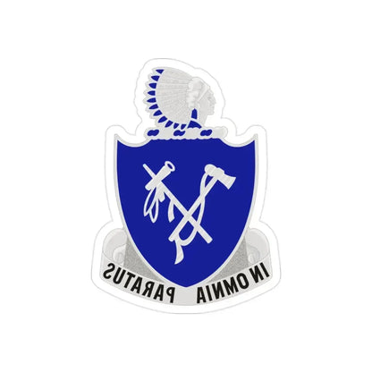 179th Infantry Regiment (U.S. Army) REVERSE PRINT Transparent Die-Cut STICKER 2 Inch Die-Cut Transparent - The Sticker Space