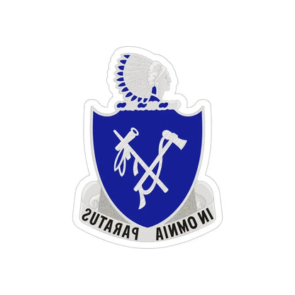 179th Infantry Regiment (U.S. Army) REVERSE PRINT Transparent Die-Cut STICKER - The Sticker Space