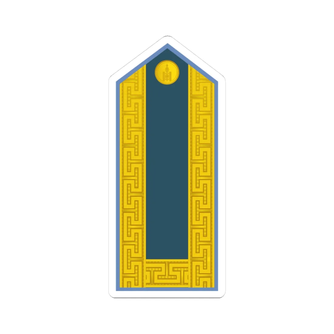 17.Mongolian Air Force GEN (Mongolia) (Military Rank) STICKER Vinyl Kiss-Cut Decal 3 Inch White - The Sticker Space
