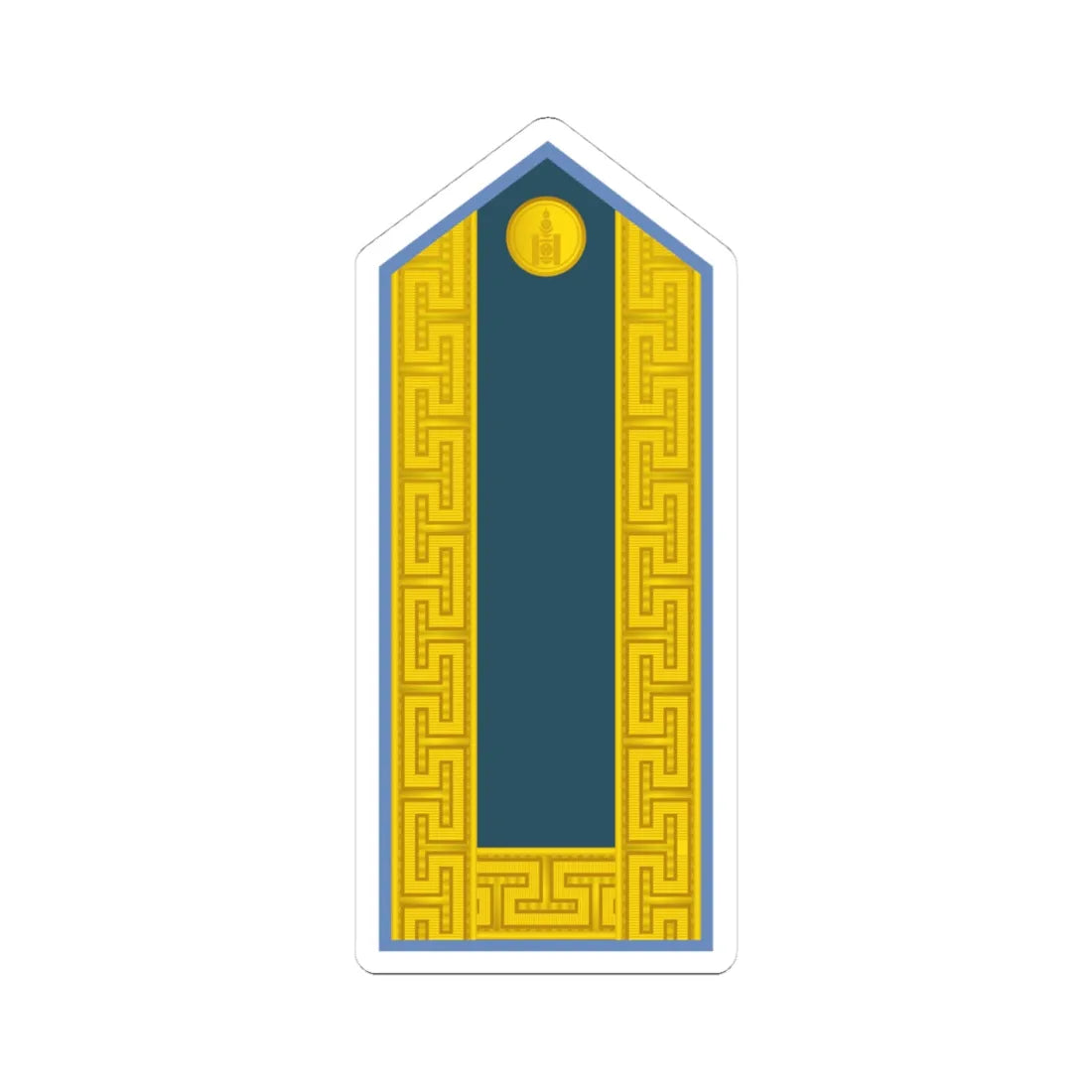 17.Mongolian Air Force GEN (Mongolia) (Military Rank) STICKER Vinyl Kiss-Cut Decal 4 Inch White - The Sticker Space
