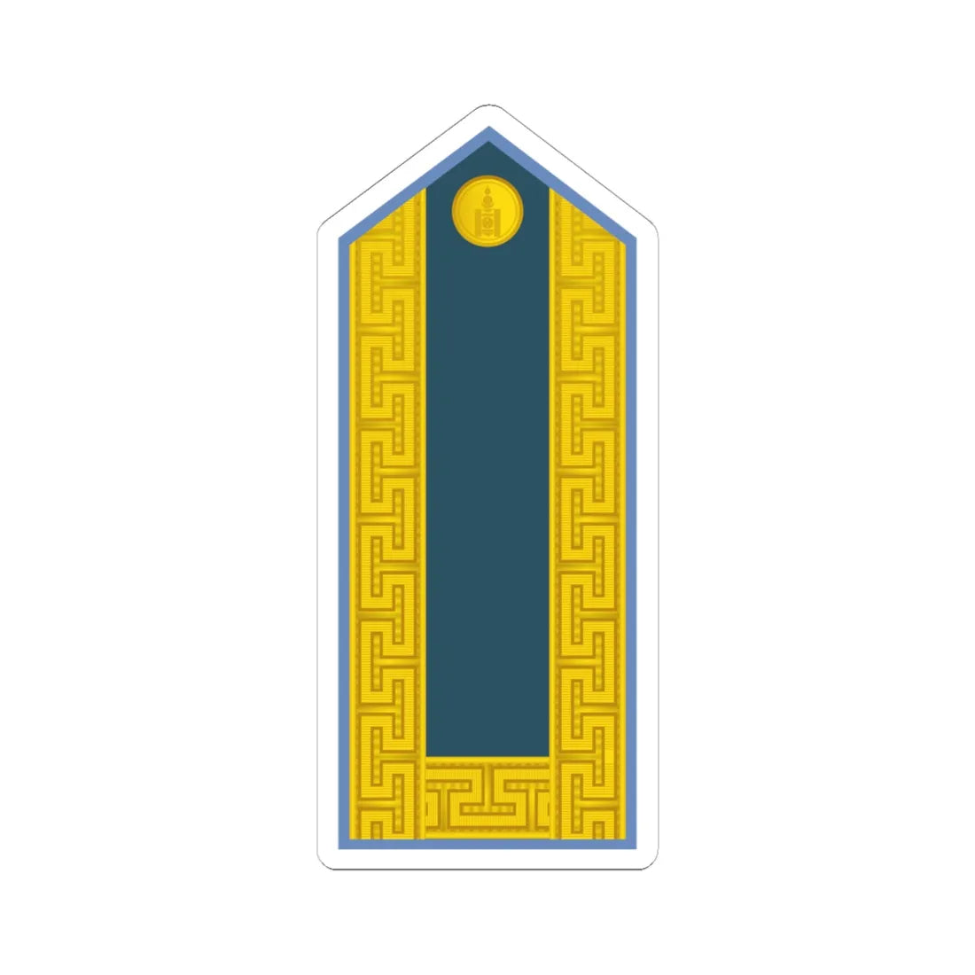 17.Mongolian Air Force GEN (Mongolia) (Military Rank) STICKER Vinyl Kiss-Cut Decal 6 Inch White - The Sticker Space