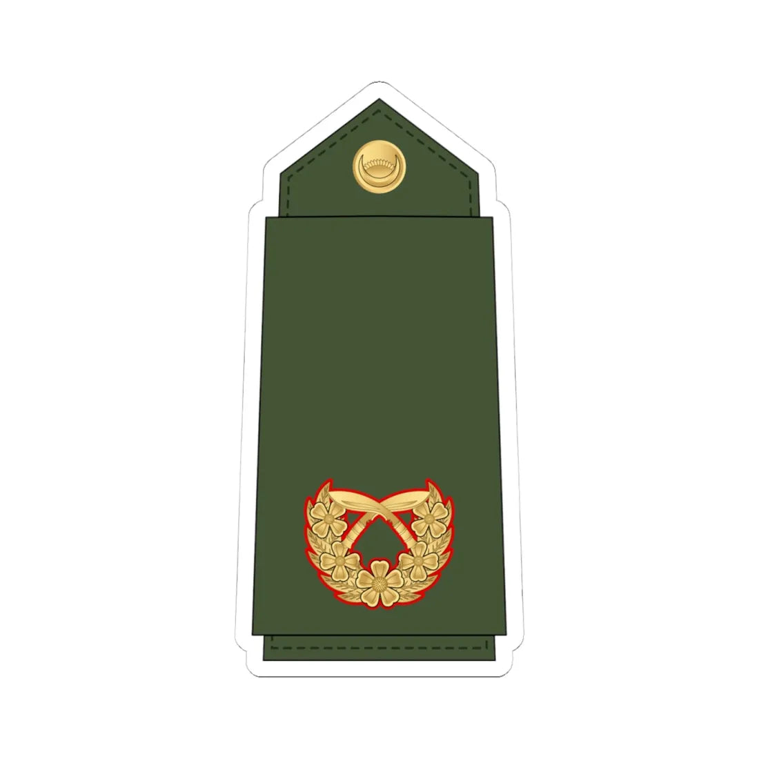 17.Nepalese Army BG (Nepal) (Military Rank) STICKER Vinyl Kiss-Cut Decal 4 Inch White - The Sticker Space