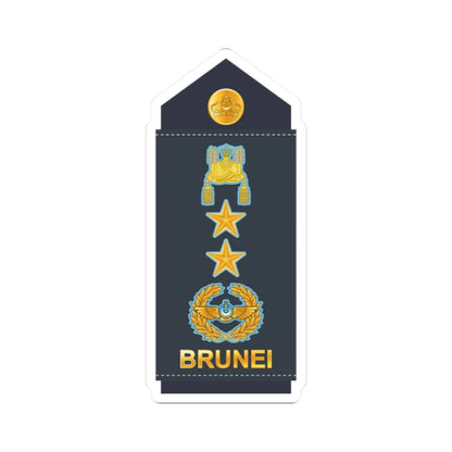 17.RBrAF MG (Brunei) (Military Rank) STICKER Vinyl Kiss-Cut Decal 2 Inch White - The Sticker Space
