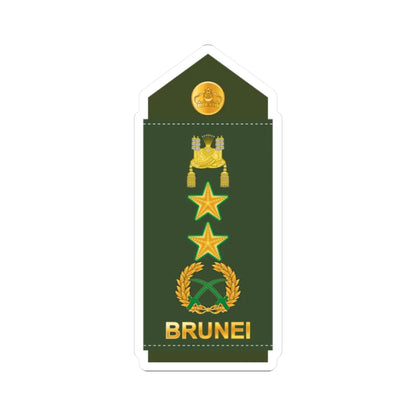 17.RBrLF MG (Brunei) (Military Rank) STICKER Vinyl Kiss-Cut Decal 2 Inch White - The Sticker Space