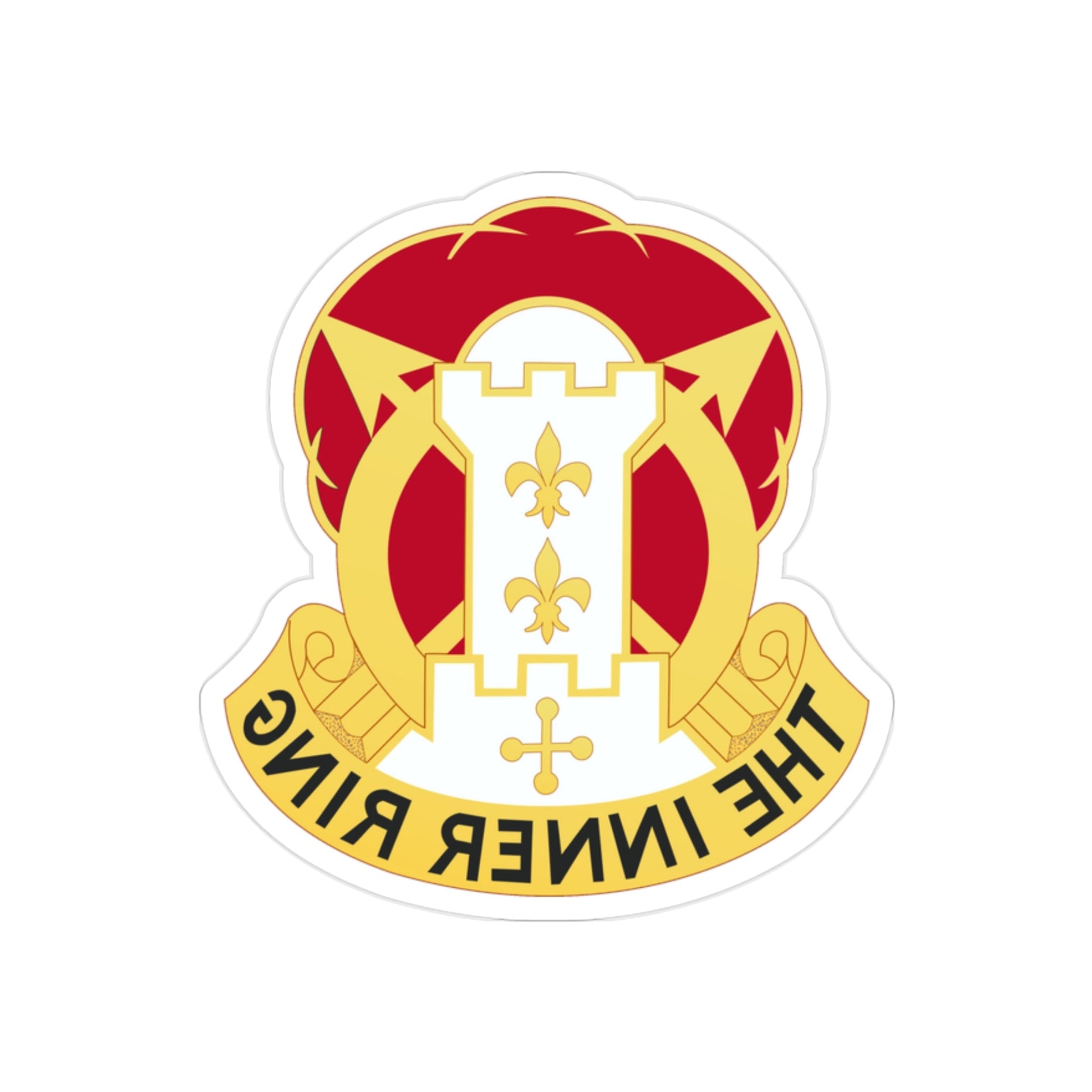 17th Artillery Group (U.S. Army) REVERSE PRINT Transparent STICKER-2" × 2"-The Sticker Space