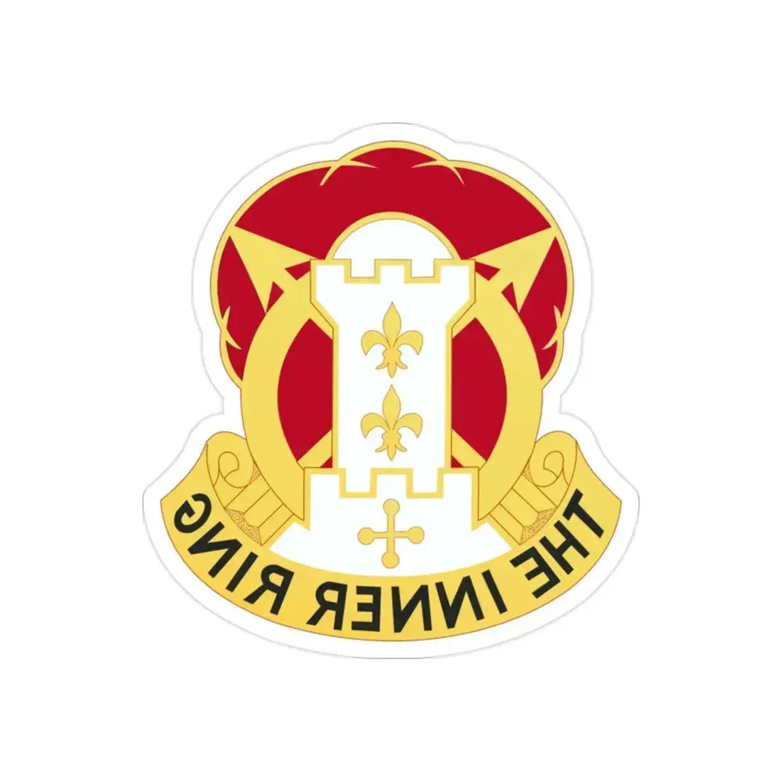 17th Artillery Group (U.S. Army) REVERSE PRINT Transparent Die-Cut STICKER 2 Inch Die-Cut Transparent - The Sticker Space