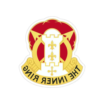17th Artillery Group (U.S. Army) REVERSE PRINT Transparent Die-Cut STICKER 6 Inch Die-Cut Transparent - The Sticker Space