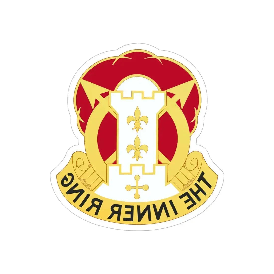 17th Artillery Group (U.S. Army) REVERSE PRINT Transparent Die-Cut STICKER - The Sticker Space