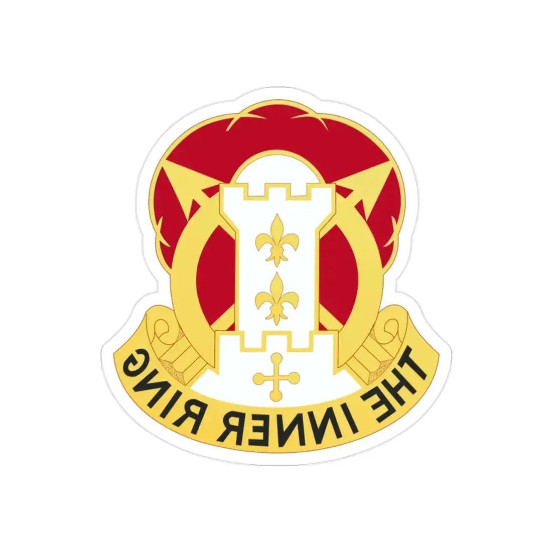 17th Artillery Group (U.S. Army) REVERSE PRINT Transparent Die-Cut STICKER - The Sticker Space