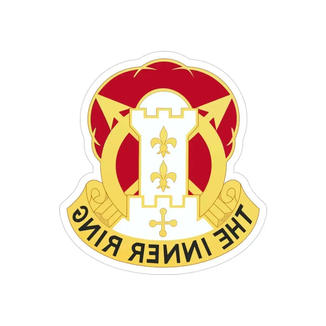 17th Artillery Group (U.S. Army) REVERSE PRINT Transparent Die-Cut STICKER - The Sticker Space