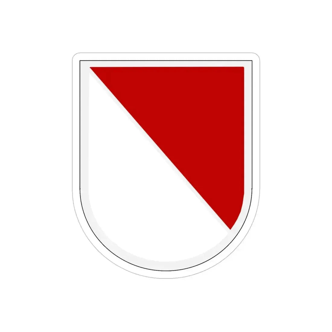 17th Cavalry Regiment (U.S. Army) REVERSE PRINT Transparent Die-Cut STICKER - The Sticker Space