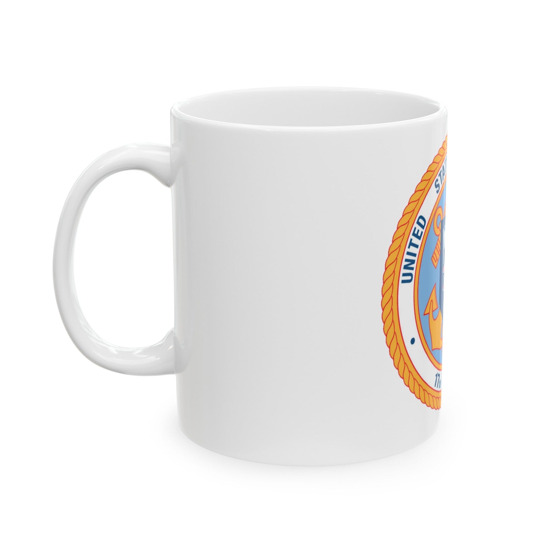 17th CG District (U.S. Coast Guard) White Coffee Mug-The Sticker Space