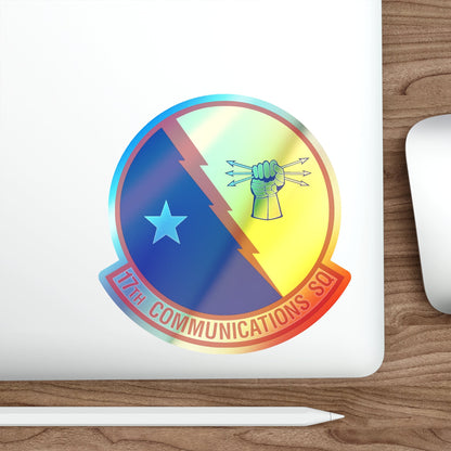 17th Communications Squadron (U.S. Air Force) Holographic STICKER Die-Cut Vinyl Decal-The Sticker Space